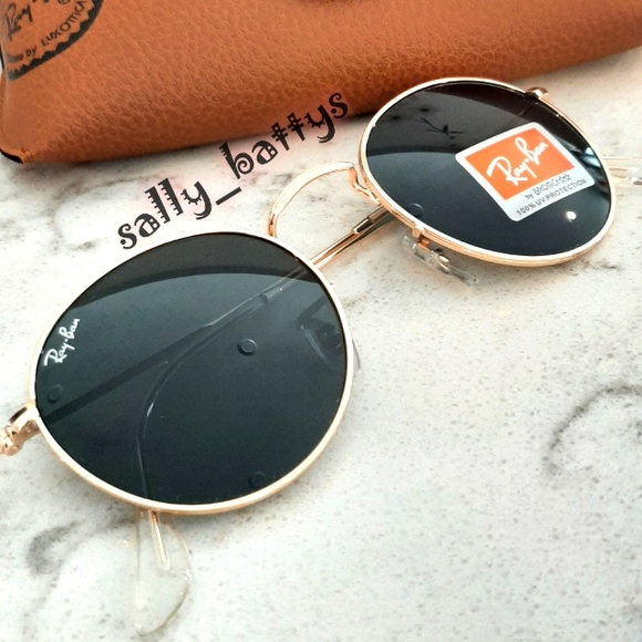 RayBan (Store Display) Round Metal Green Lenses RB3447 - Picture 6 of 14